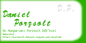 daniel porzsolt business card